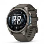 fenix 9 47mm AMOLED Titanium kavicsszürke szilikon szíjjal fenix 9 47mm AMOLED Titanium kavicsszürke szilikon szíjjal
