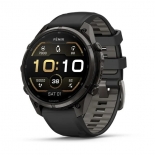 fenix 9 Pro 47mm AMOLED szürke DLC Titanium fekete szilikon szíjjal fenix 9 Pro 47mm AMOLED szürke DLC Titanium fekete szilikon szíjjal