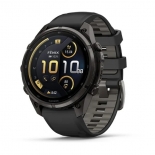 fenix 9 Pro inReach 47mm AMOLED sz�rke DLC Titanium fekete szilikon sz�jjal