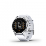 Garmin EPIX PRO (GEN 2) 42 MM, ezst, fehrk szilikon szjjal