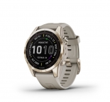 Garmin fenix 7S Solar Sapphire krmarany vilgos homok szn szilikon szjjal