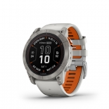 Garmin FENIX 7X PRO SAPPHIRE SOLAR, titnium, kdszrke-narancs szn szilikon szjjal